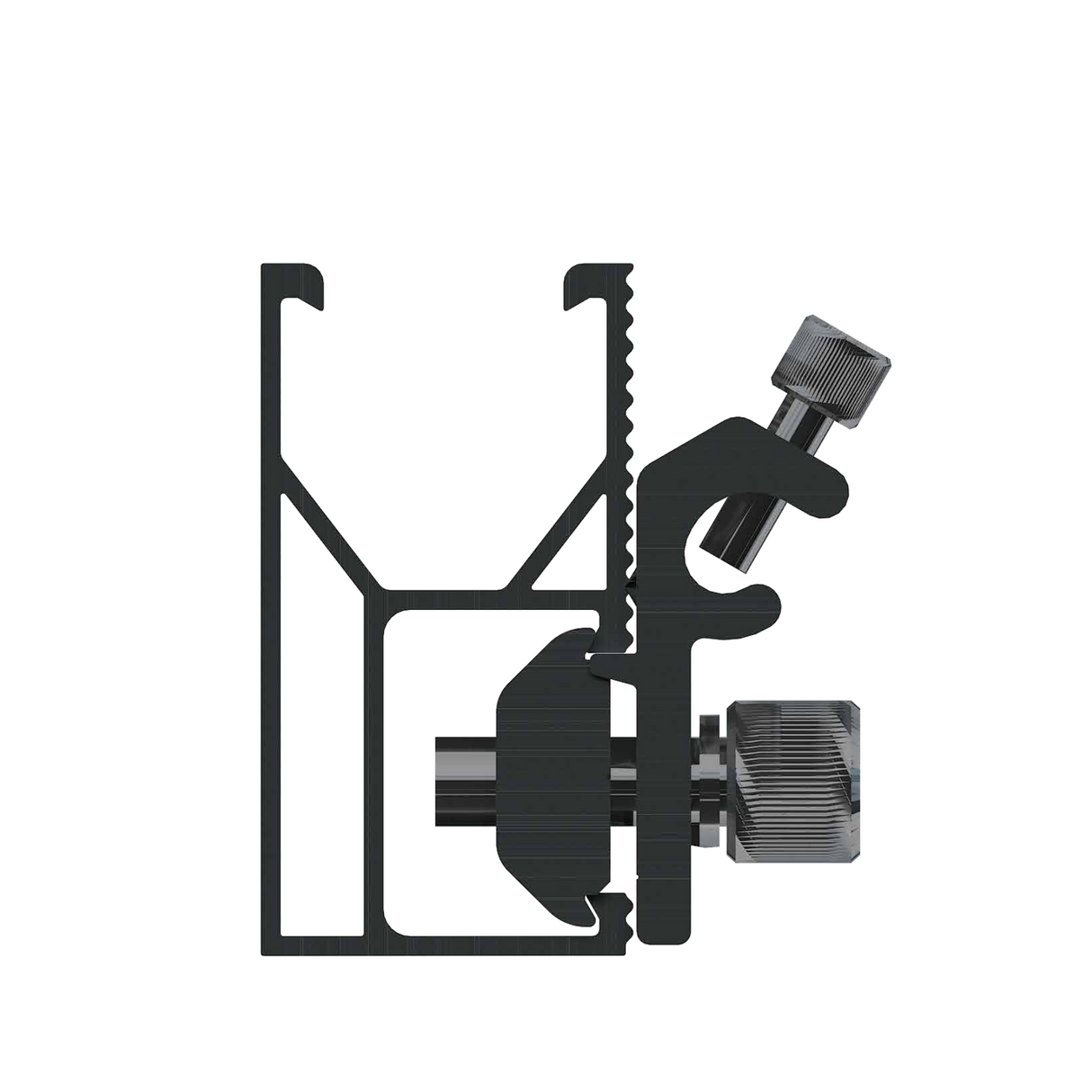 Elios Black Ground Lug for Elios Black Solar Rail 4700mm
