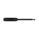 HYXI Black fiber optic cable connector on a white background