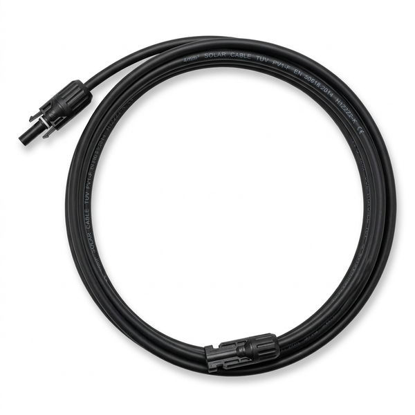HYXI MC4 Extension Cable AWG12 – 1 m (3.3 ft) Staubli DC