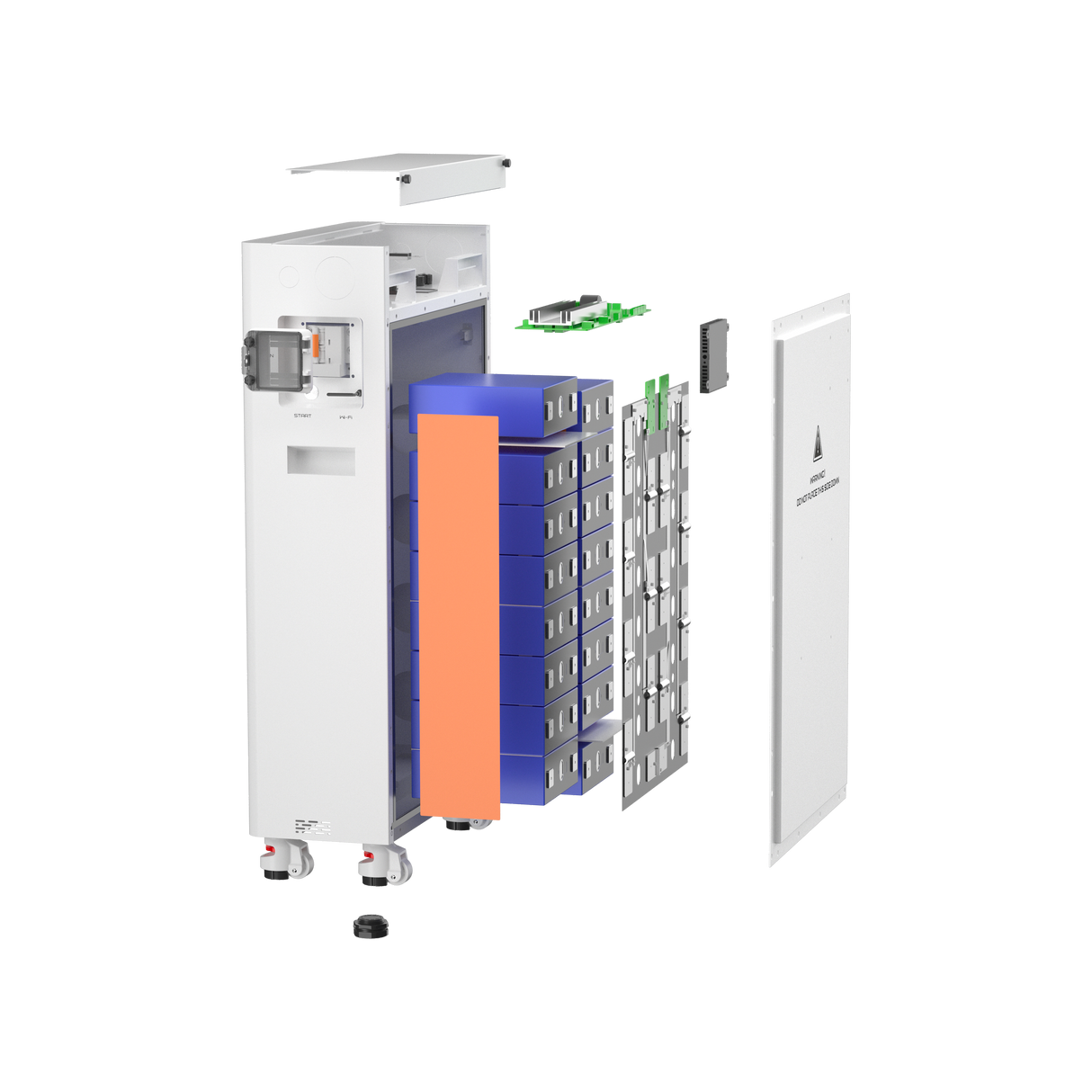 Elios Litio16 | 16 kWh/51.2V LiFePO4 Lithium Battery | UL9540A, UL1973, IP65, WiFi, Heated