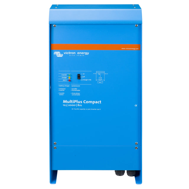Front view of Victron Energy MultiPlus Compact 12/2000/80-30 230V VE.Bus inverter charger