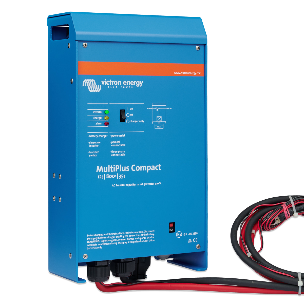 Victron Energy MultiPlus Compact 12/800/35-16 230V inverter charger, right view