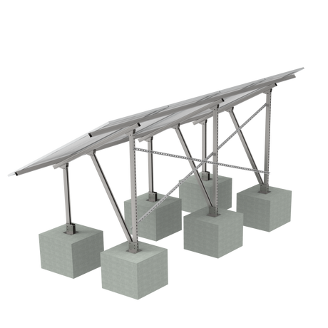 Elios Terra G4 | Ground Mount System For 4 Solar Panels