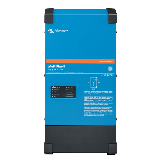 Vue de face du chargeur-onduleur Victron Energy MultiPlus-II 12/3000/120-50 2x120 V
