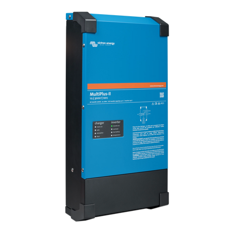 Right-side view of the Victron Energy MultiPlus-II 12/3000/120-50 2x120V inverter charger