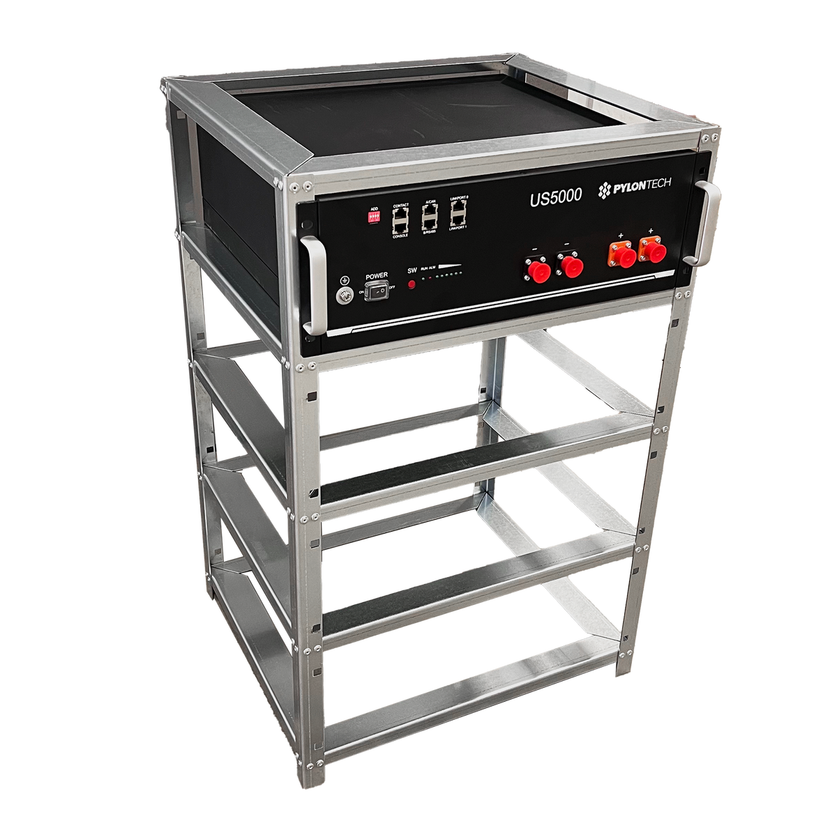 Pylontech Battery Rack for 4 X US5000 | Galvanized steel