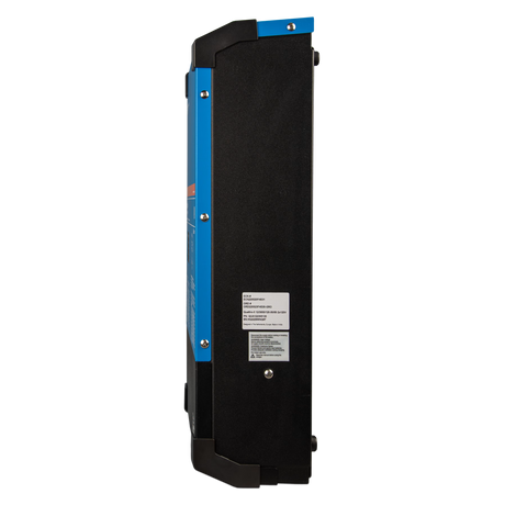 Vue latérale du chargeur-onduleur Victron Energy Quattro-II 12/3000 2x120 V