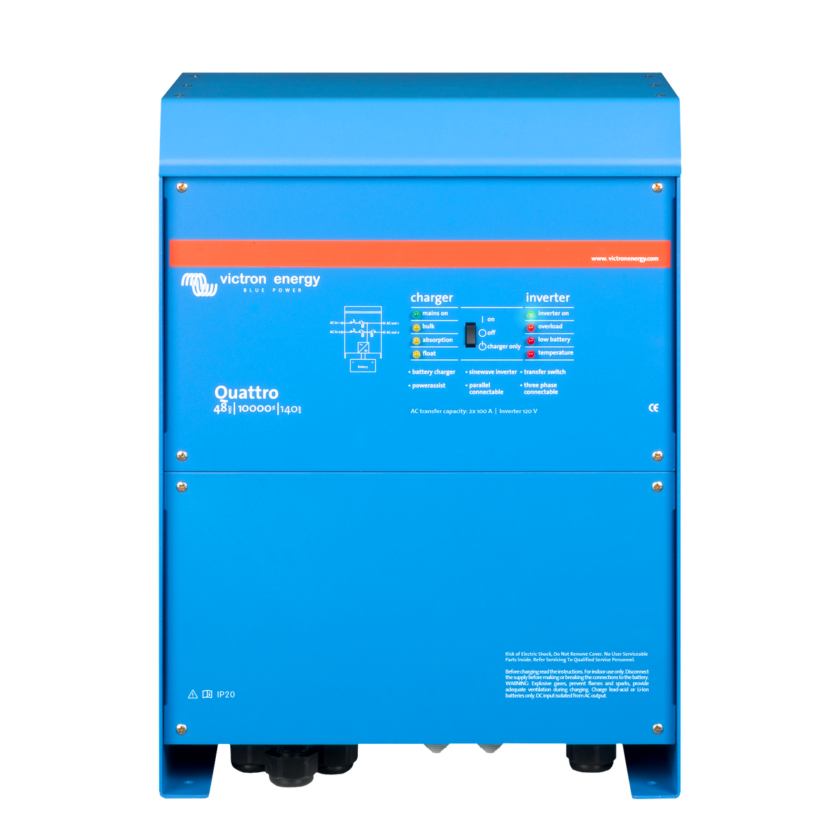 Quattro 48/10000/140-100/100 120V VE.Bus UL | QUA483100102