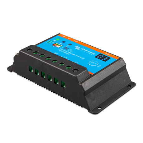 Régulateur de charge Victron BlueSolar PWM-Light 12/24 V 20 A – vue de profil gauche
