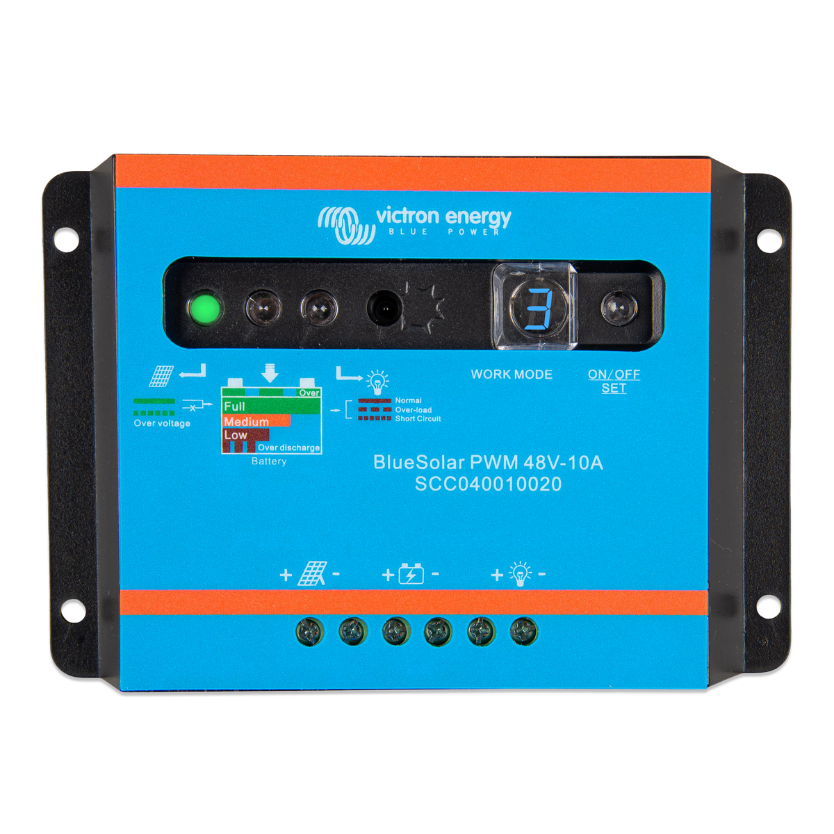 Régulateur de charge solaire Victron Energy BlueSolar PWM-Light 48 V 10 A