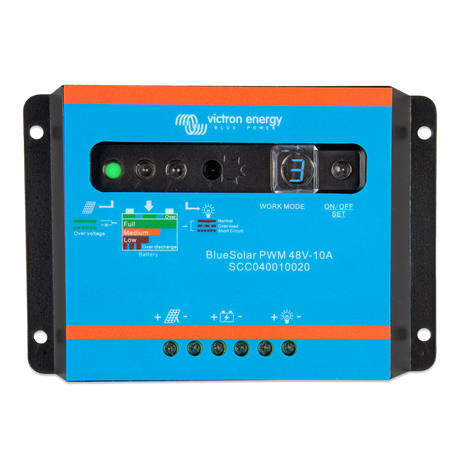 Régulateur de charge solaire Victron Energy BlueSolar PWM-Light 48 V 10 A