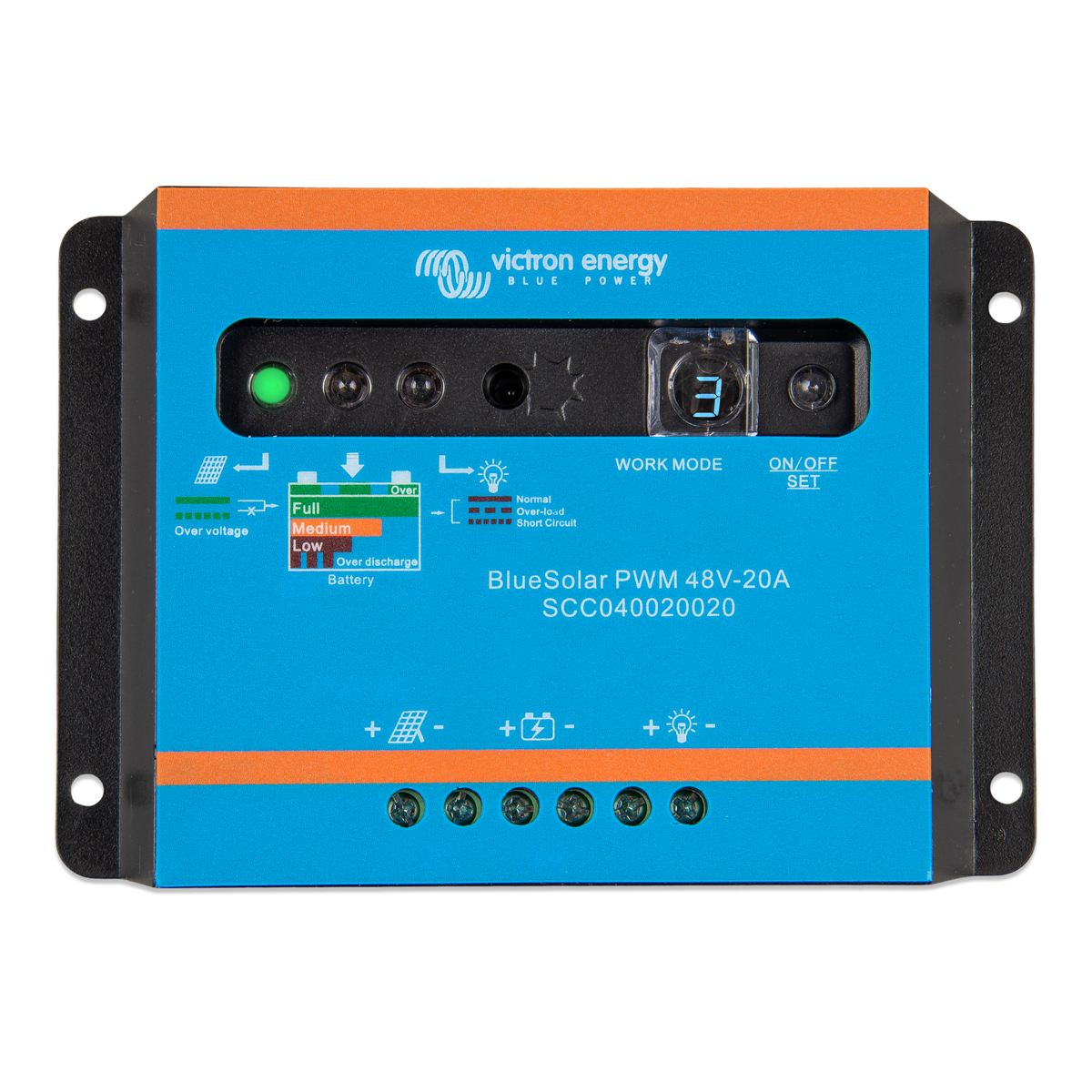Régulateur de charge Victron Energy BlueSolar PWM-Light 48 V - 20 A