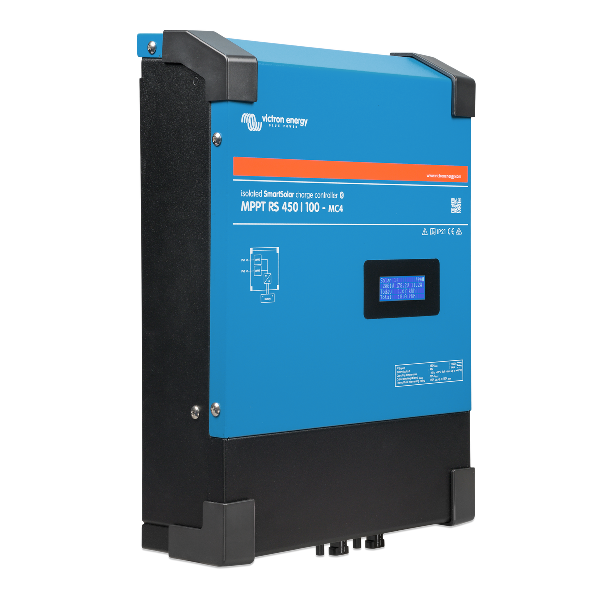Victron Energy SmartSolar MPPT RS 450/100-MC4 | Régulateur de charge solaire | SCC145110510