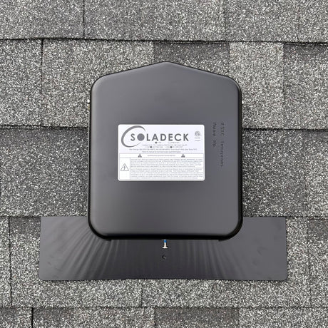 Roof-Mounted Solar PV Junction Box on a roof