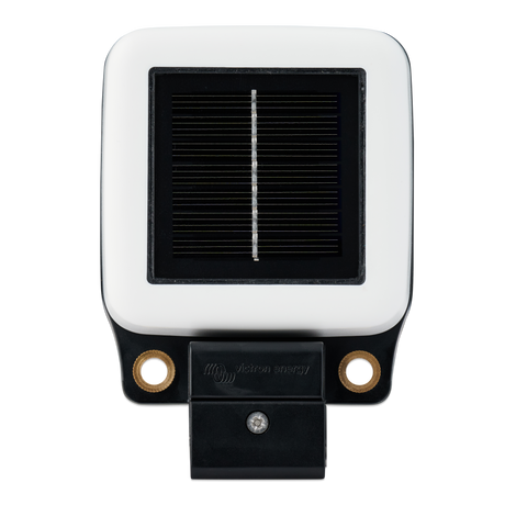 Solar panel with white frame and black solar panel on a white background