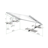 Elios Tectum T1 Ballasted Roof Racking For 1 Panel