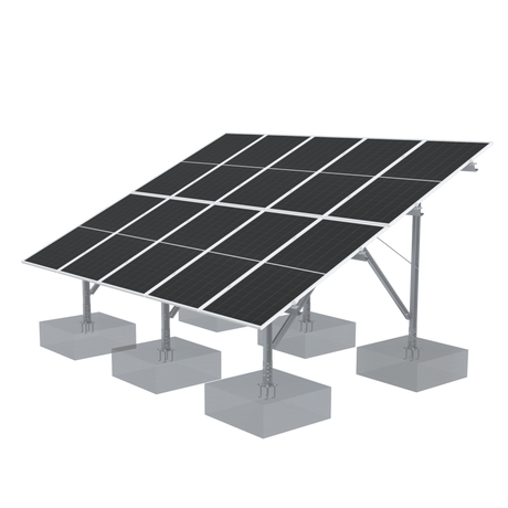 Elios Terra G8-10 Ground Mount Solar Racking System | 8 or 10 Panel