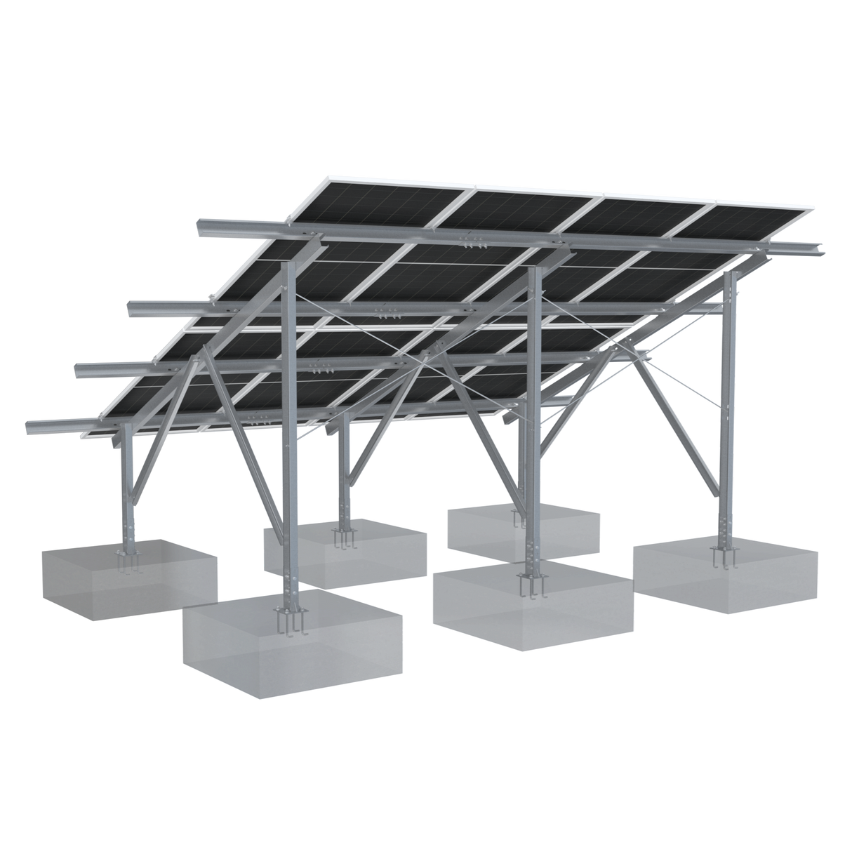Elios Terra G8-10 Ground Mount Solar Racking System | 8 or 10 Panel