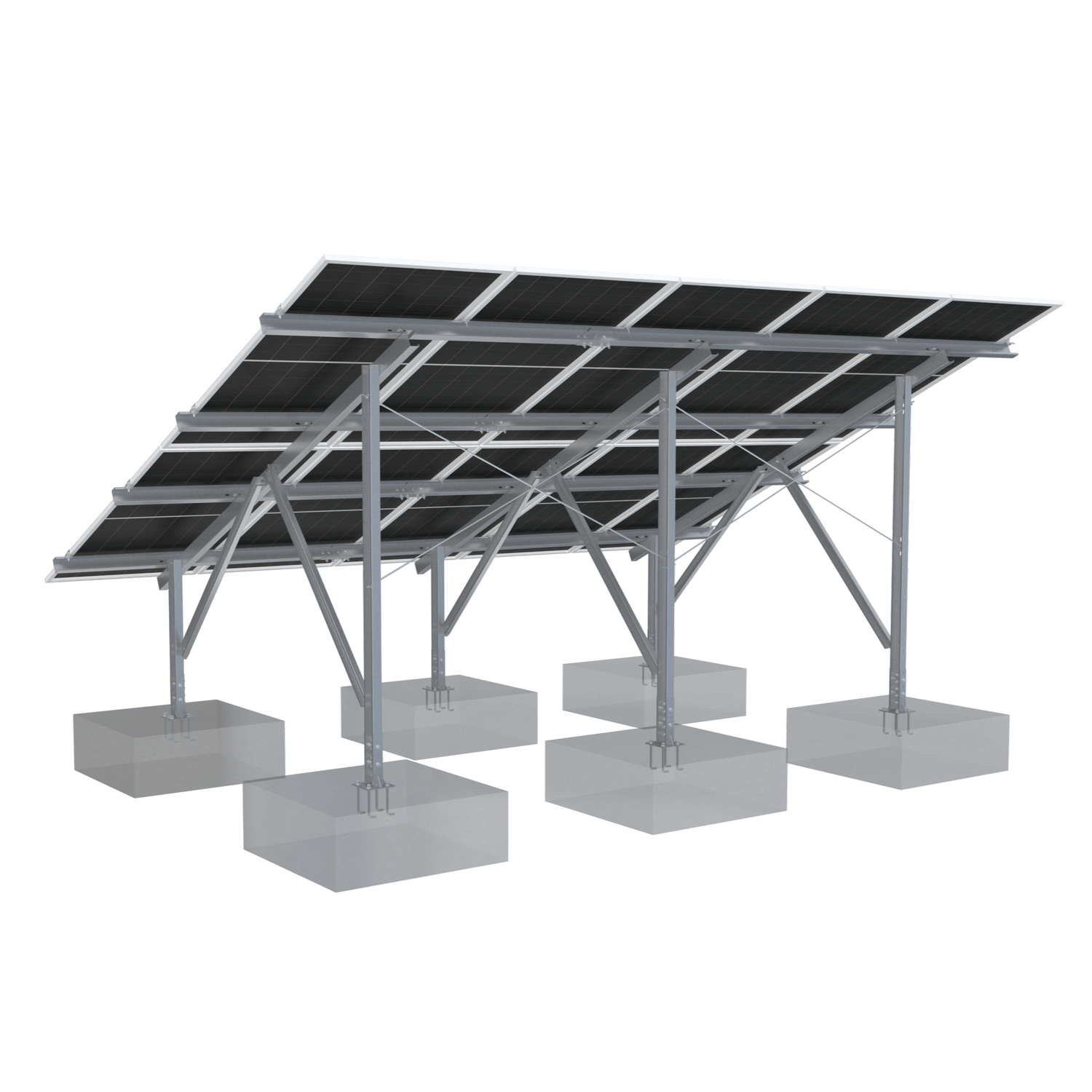 Elios Terra G8-10 Ground Mount Solar Racking System | 8 or 10 Panel