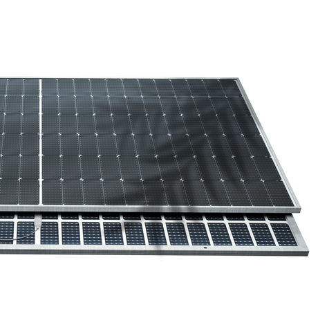 Elios Voltaic 600HC-BF | 600W Bifacial Solar Panel, N-Type , Half-Cell, 30mm Grey Frame