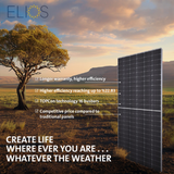 Elios Voltaic 585HC-BF | Panneau solaire monoface biface 585 W