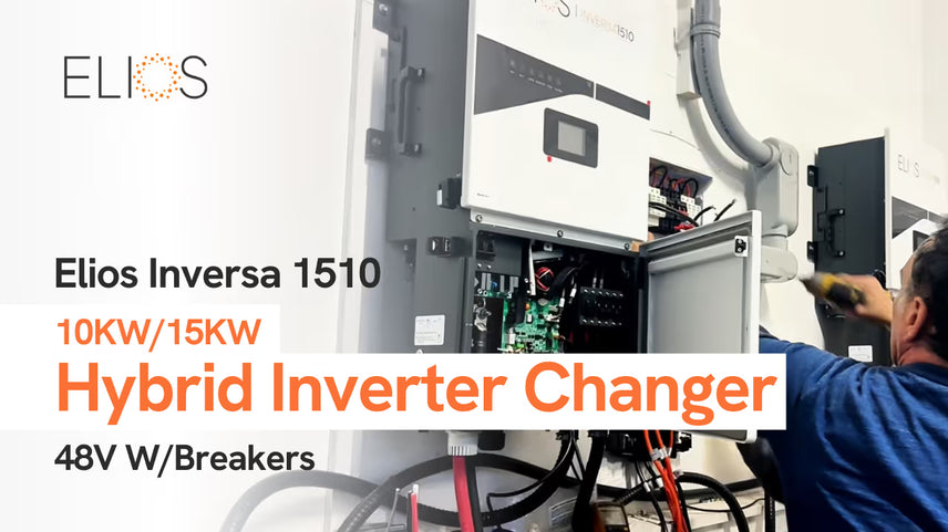 Elios Inversa 1510 10KW 15KW hybrid inverter charger 48V with breakers