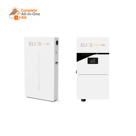Elios Kit A with one Inversa1510 10 kW hybrid inverter and one Litio10.2 lithium battery.