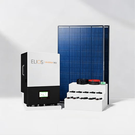 Elios solar panels and batteries for off-grid systems