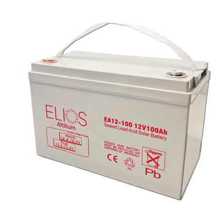 Elios Altilium EA12-100 | Sealed Rechargeable Lead Acid AGM Battery | 12V-100Ah