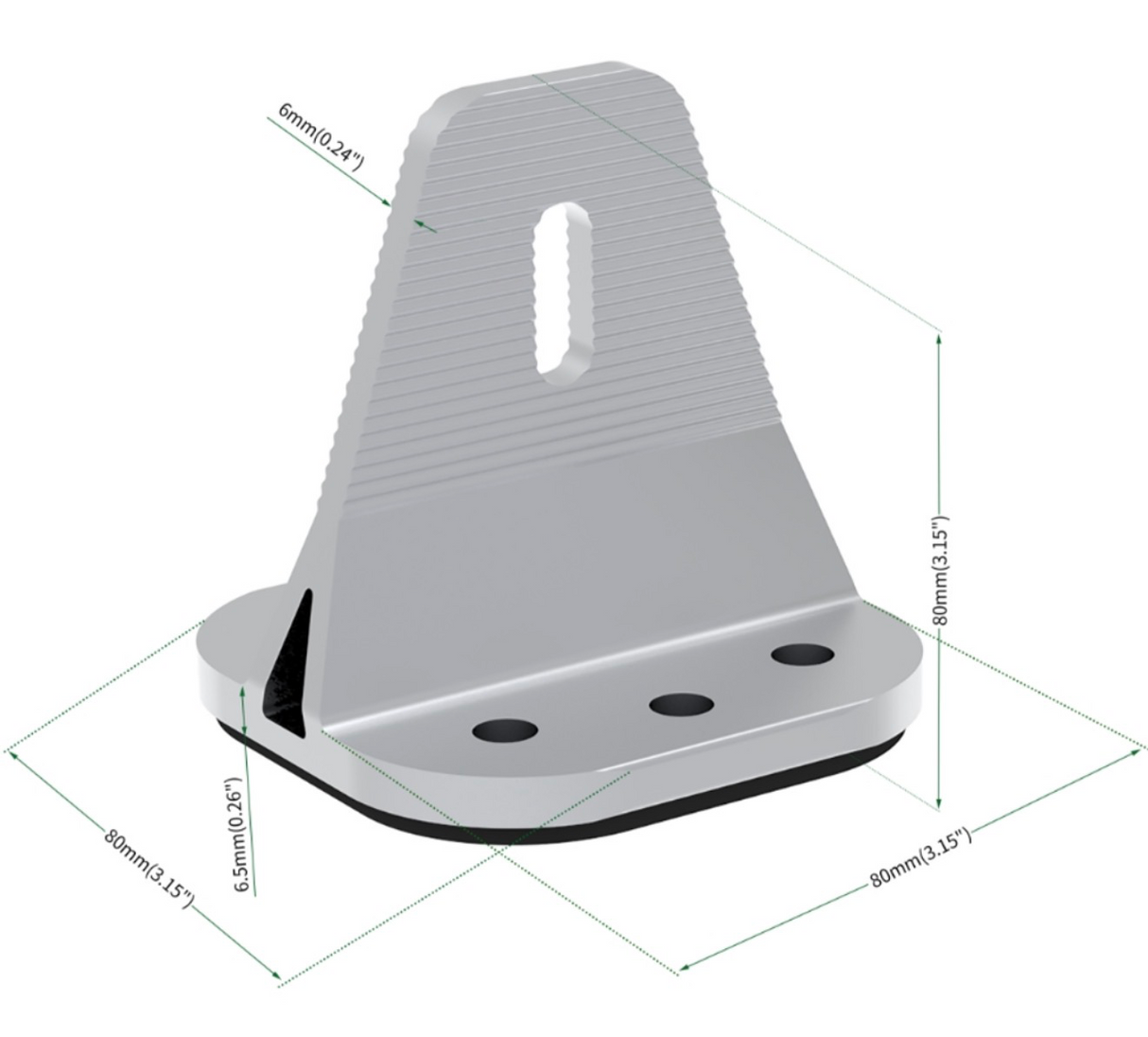 Elios T-Foot | Silver Solar Mounting Bracket