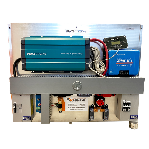 Pre-assembled Solar kit | Inverter-Charger MasterVolts 2000W/MPPT 15V/60A