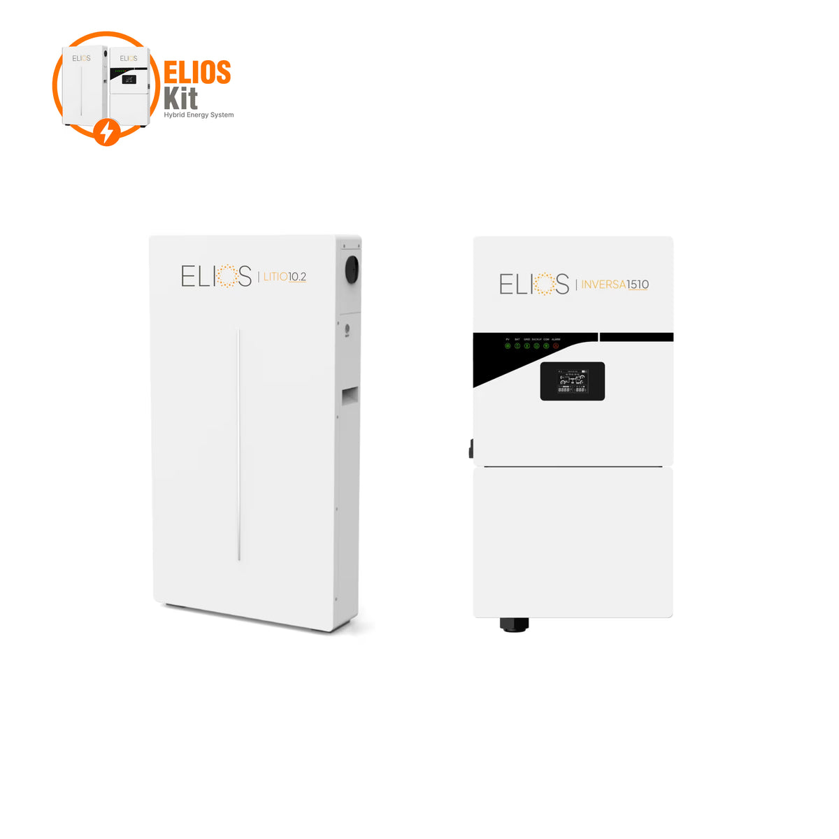 Elios Kit A with 10kW Inversa 1510 hybrid inverter and 10.2kWh Litio10.2 battery