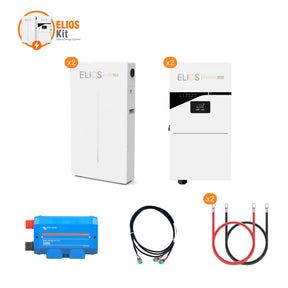 Kit Elios D avec deux onduleurs hybrides « Inversa 1510 » et deux Litio10.2 batteries
