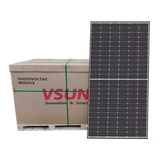 30 Panneaux Solaires Vsun par Skid | Panneau Solaire Bi-facial Vsun 450W | Technologie des Cellules PERC