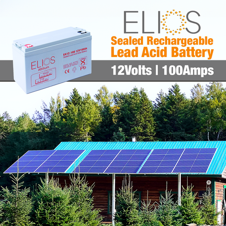 Elios Altilium EA12-100 | Sealed Rechargeable Lead Acid AGM Battery | 12V-100Ah