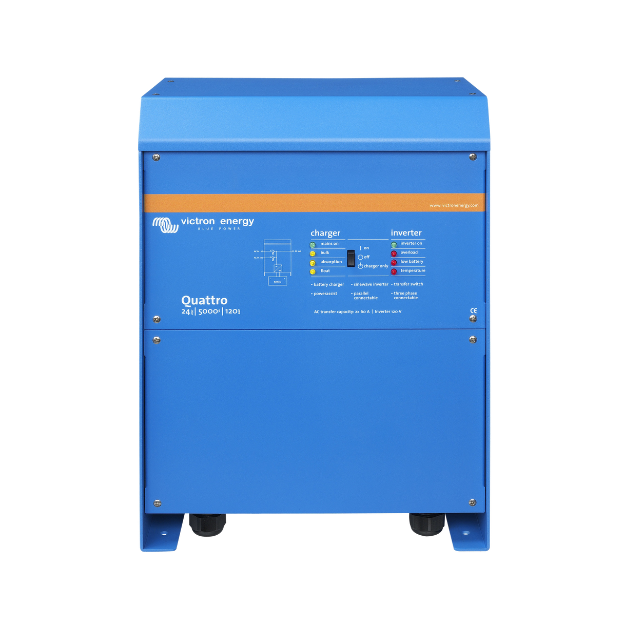 Victron Energy Quattro 24/5000/120-100/100 120V (UL458) | QUA242503112