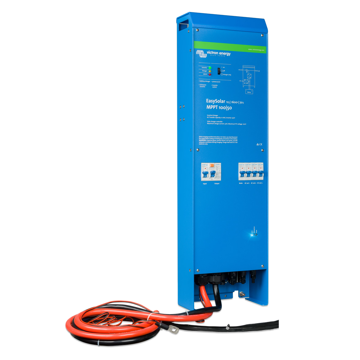 Victron Energy EasySolar 12/1600/70-16 230V MPPT 100/50 left-side view
