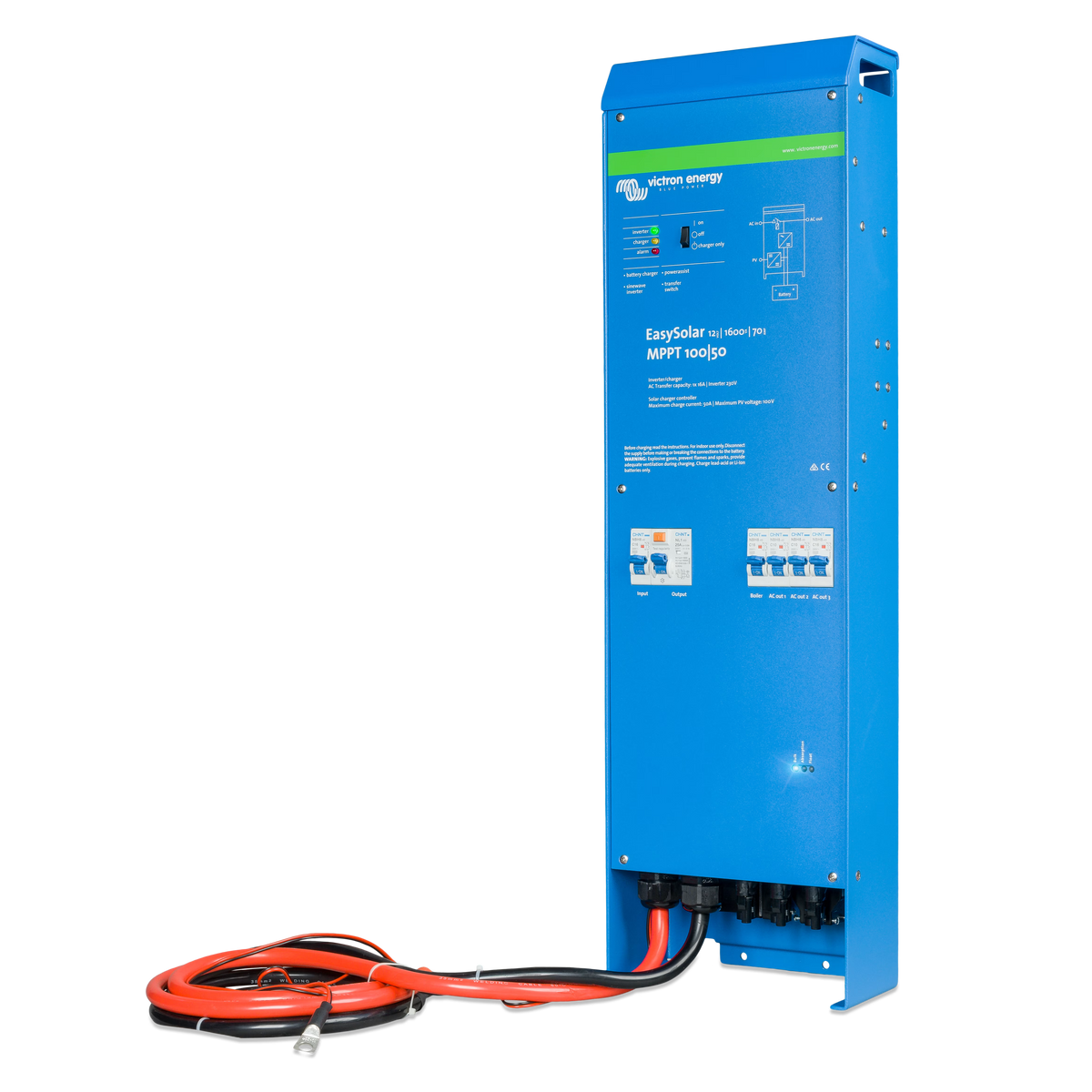 Victron Energy EasySolar 12/1600/70-16 230V MPPT 100/50 right-side view
