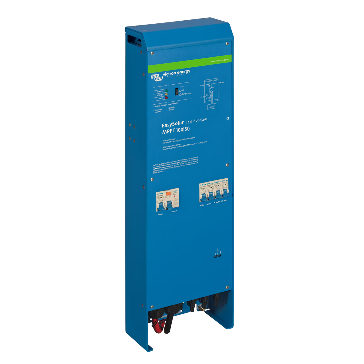 Victron Energy EasySolar 24/1600/40-16 230V with MPPT 100/50, left-side view