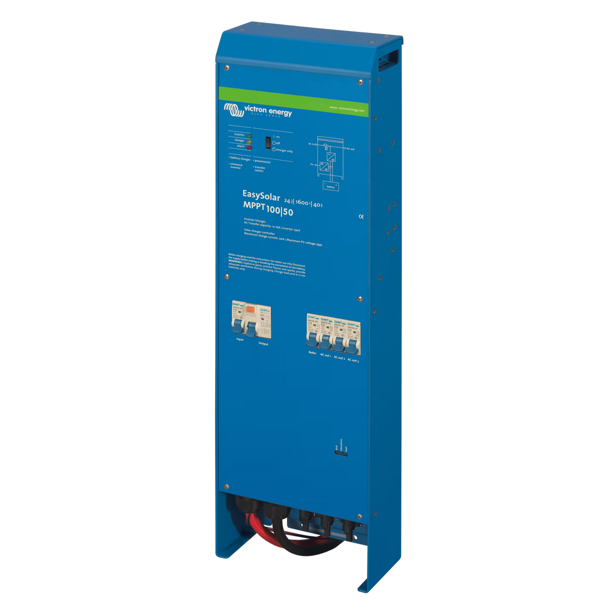 Victron Energy EasySolar 24/1600/40-16 230V with MPPT 100/50, right-side view
