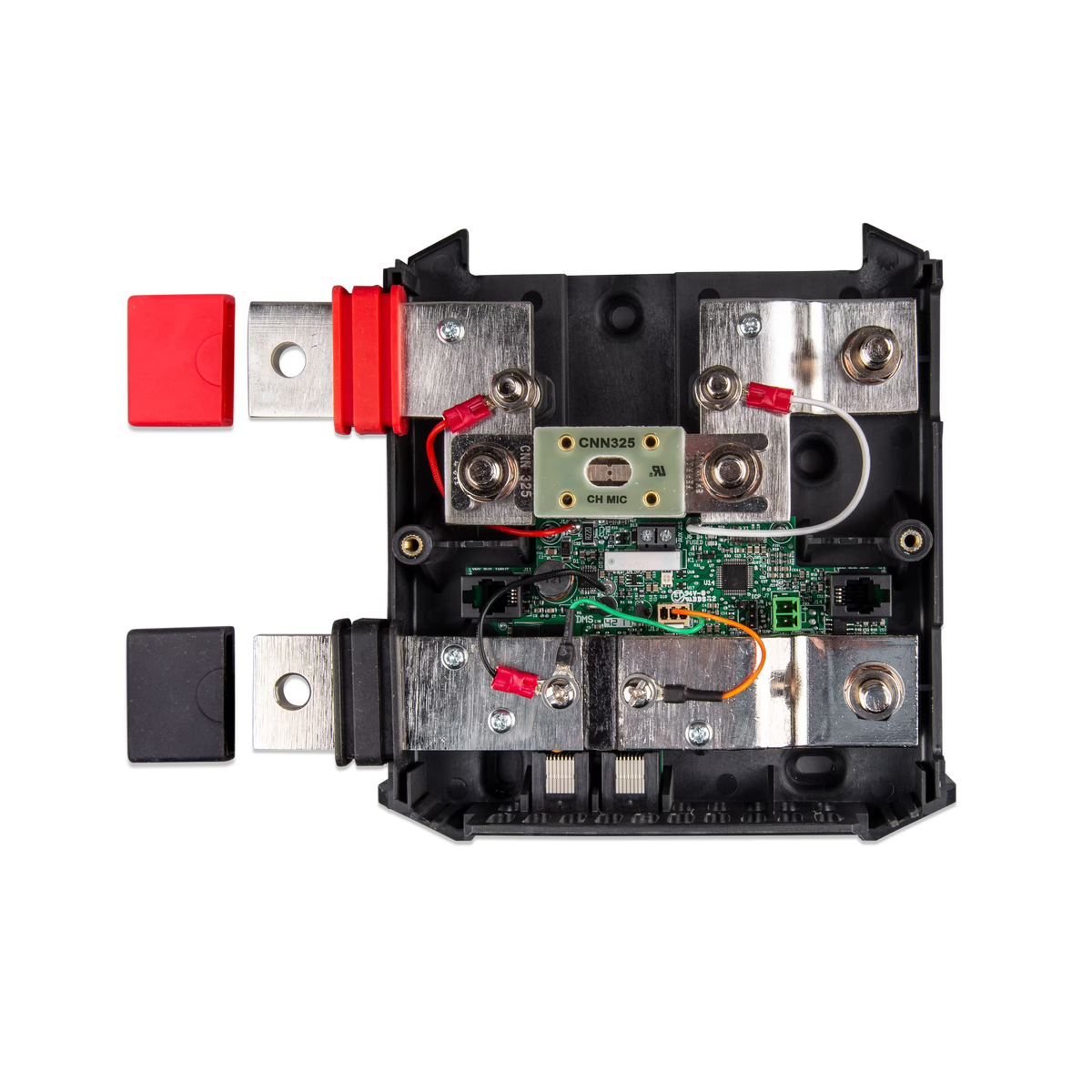 Shunt Victron Energy Lynx VE.Can 1000 A, version ouverte, avec le fusible principal du système installé