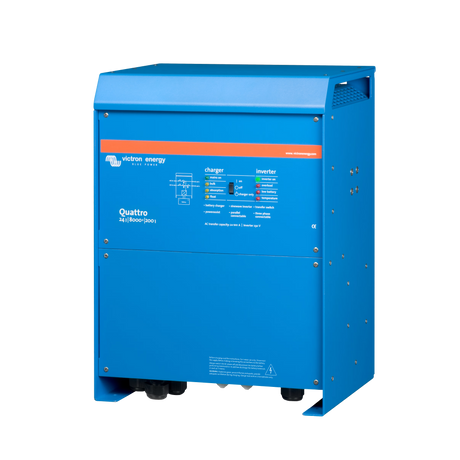 Victron Energy Quattro 24/8000/200-100/100 230V inverter charger, left view