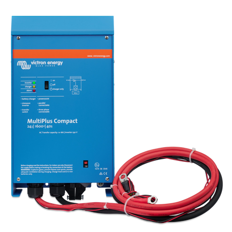 Front view of the Victron MultiPlus Compact 24/1600/40-16 230V VE.Bus inverter charger