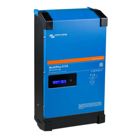Left-side view of the Victron Energy MultiPlus-II 48/3000/35-32 230V GX inverter charger