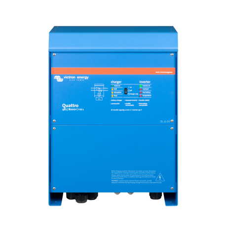 Victron Energy Quattro 48V 8000VA 110A 230V inverter charger, front view