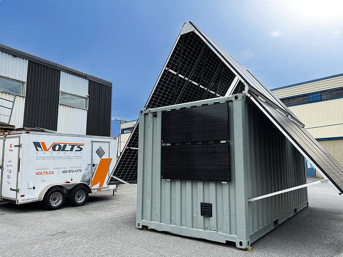 Large scale solar panel installation by Volts Energies in Canada