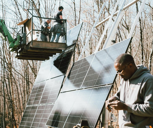 Off-grid solar system installed on rural cabin in Canada