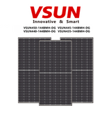 30 Panneaux Solaires Vsun par Skid | Panneau Solaire Bi-facial Vsun 450W | Technologie des Cellules PERC