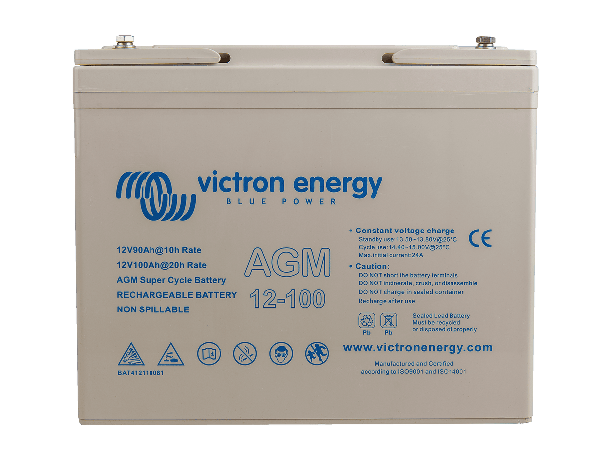 Victron Energy 12V/100Ah AGM Super Cycle Battery (M6) | BAT412110081