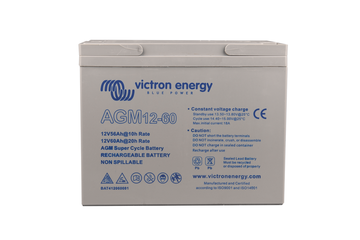 12V / 60Ah AGM Super Cycle batterie. (M5)